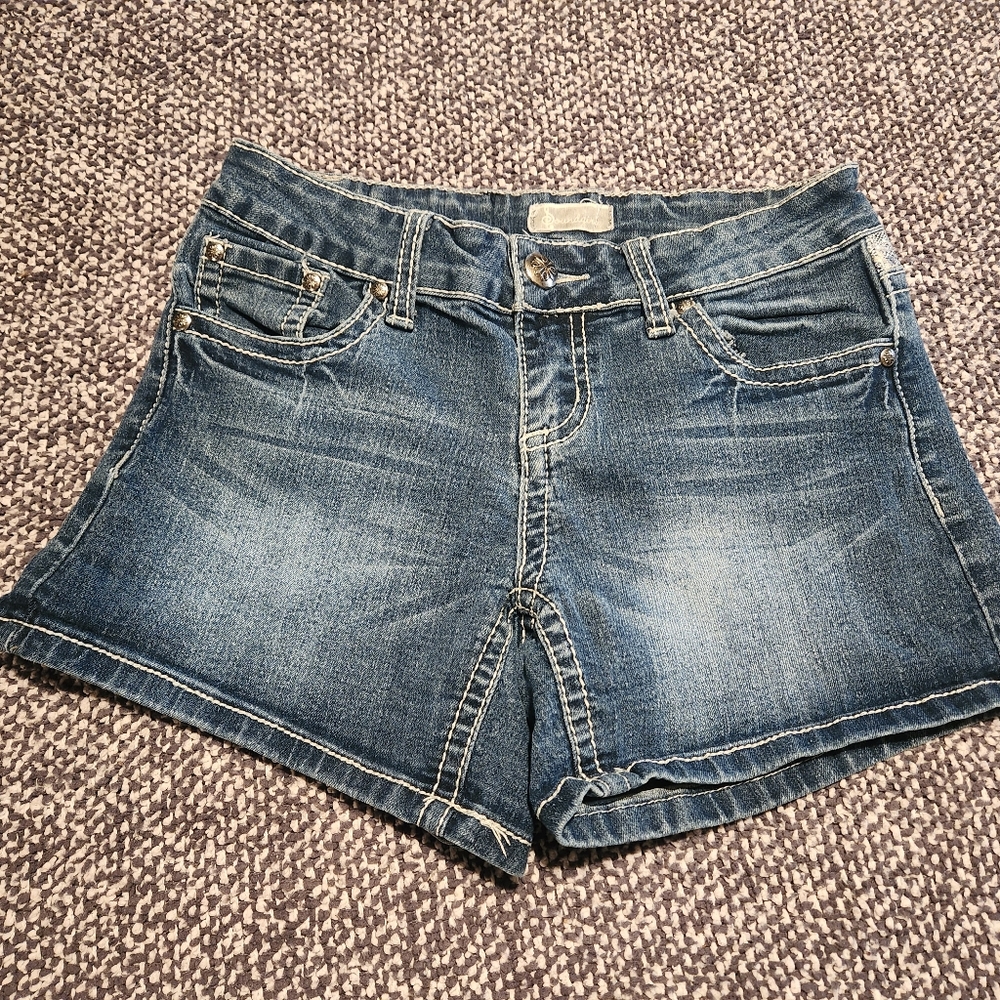 Soundgirl Blue Jean Shorts for Women